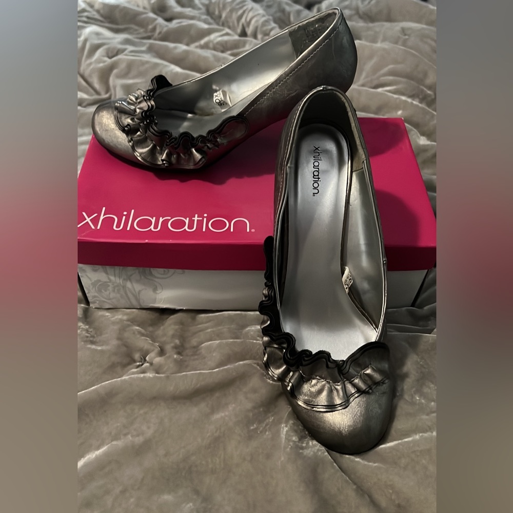 Silver heels